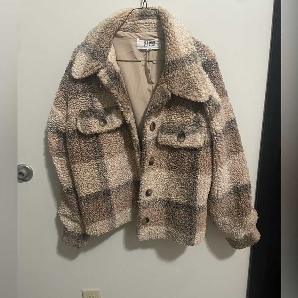 Flannel fuzzy coat